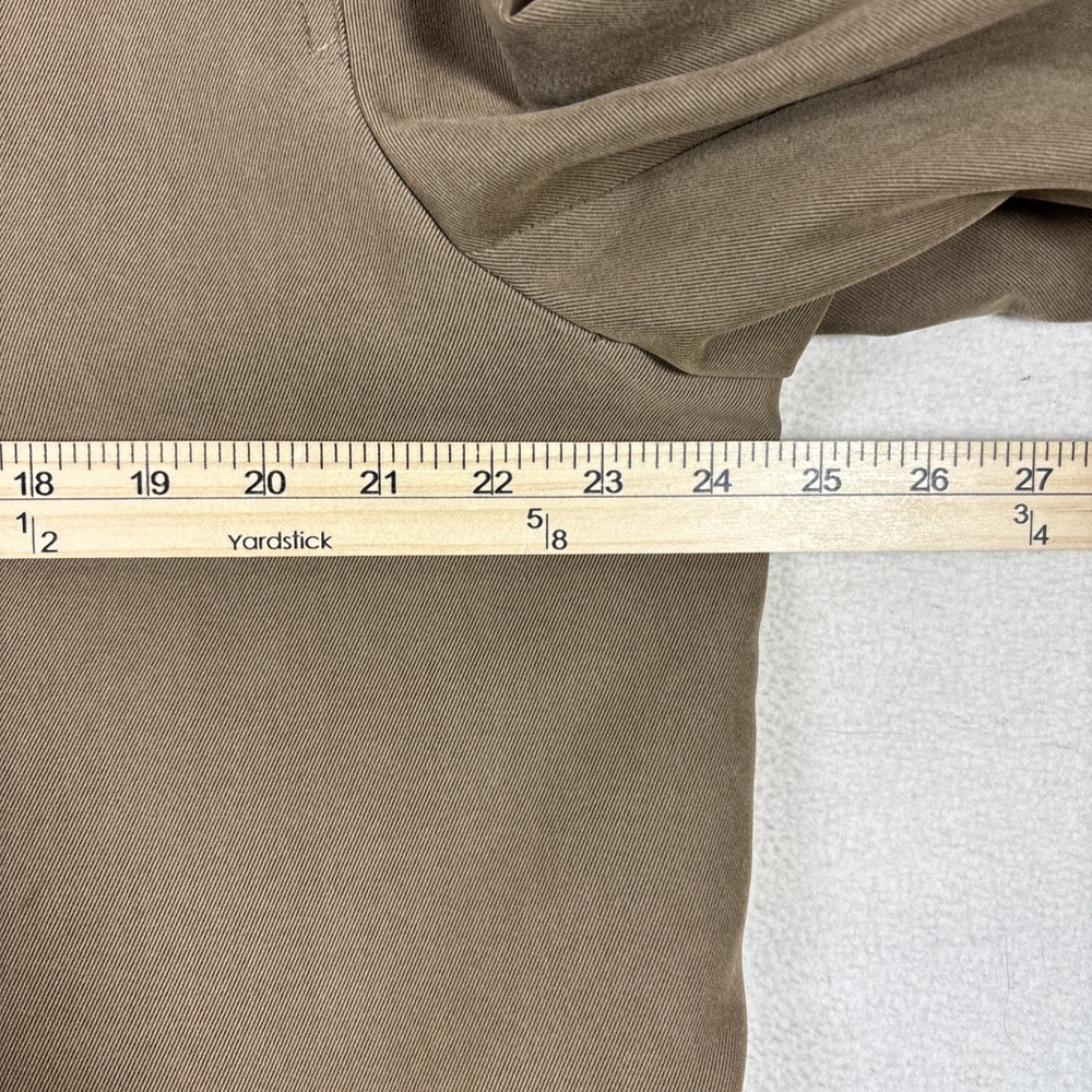 Jos. A. Bank Tan Overcoat Coat Size 44R Color Beige Lined 3 Button - Picture 11 of 13